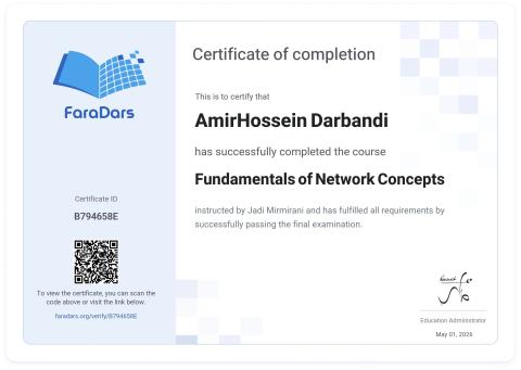 FaraDars LPIC Certificate